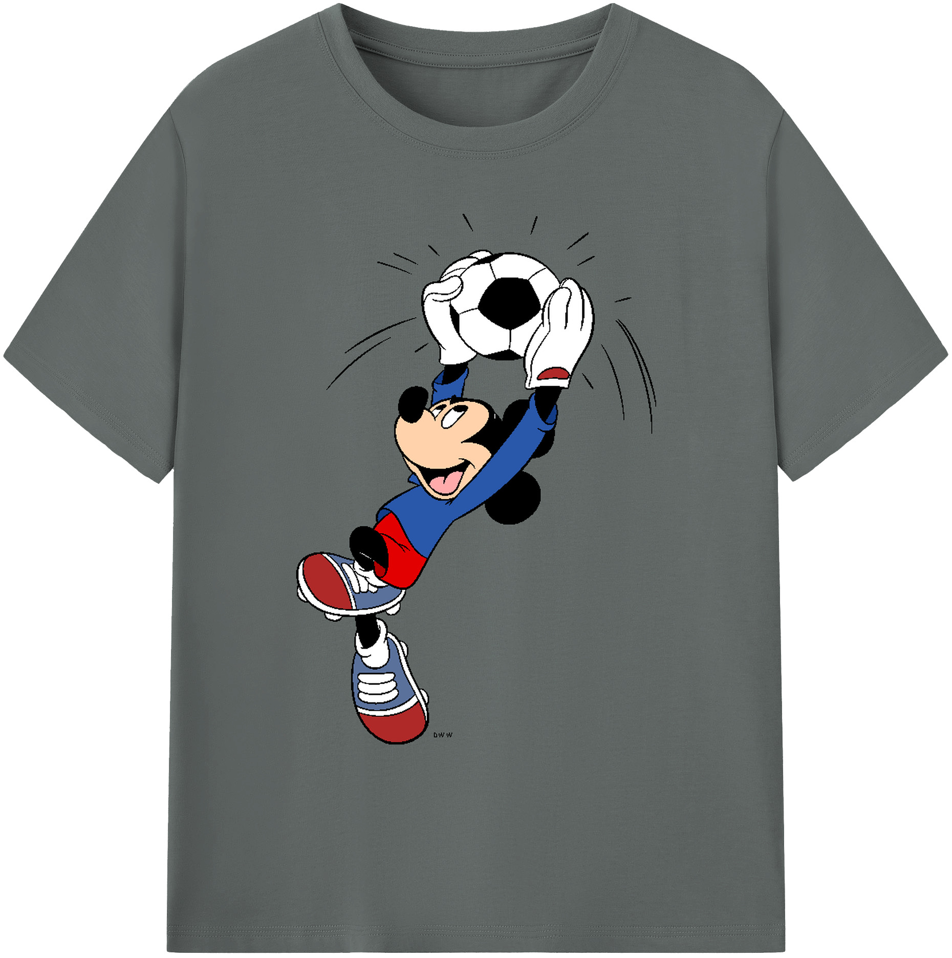 ミッキーマウス Mickey Mouse 綿100％ メンズ半袖Tシャツ｜肌触りやわらか＆通気性